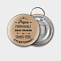 Personalised 56mm "Family" kraft accessory