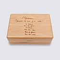 Personalised jewel box 12x8,5 cm wood engraved