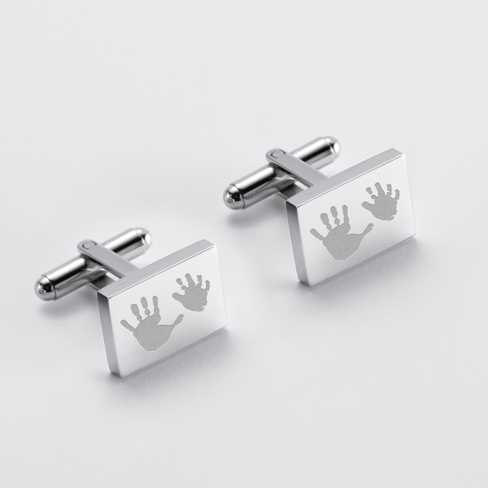 2 Paires De Boutons De Manchettes ME CAN 835 Argentés - Occasion - Accessoire Vestimentaire