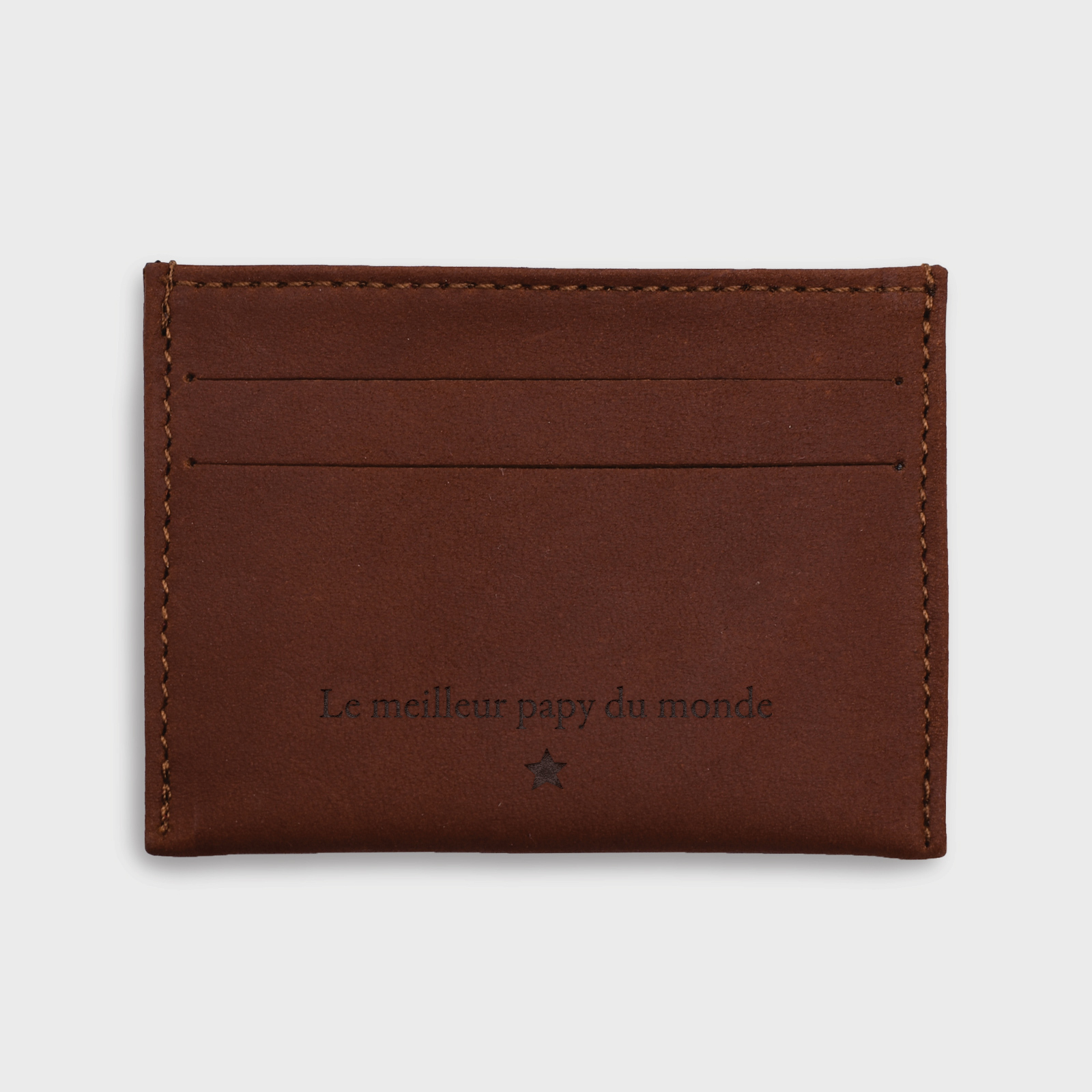 Customised leather card holder