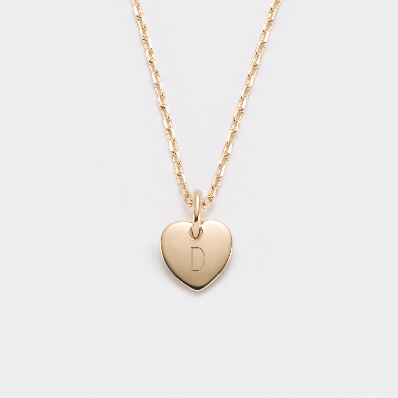 Pendentif Double Cœur Plaqué Or Laminé – 10 Mm, Neuf Avec étiquettes, Unisexe, Symbole Amour