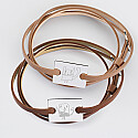Pair of personalised leather bracelets with engraved 2-hole rectangular silver medallions 23x16mm - sketches