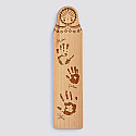 Personalised "Russian doll" engraved wooden bookmark - imprints
