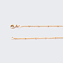 Rose gold plated link chain