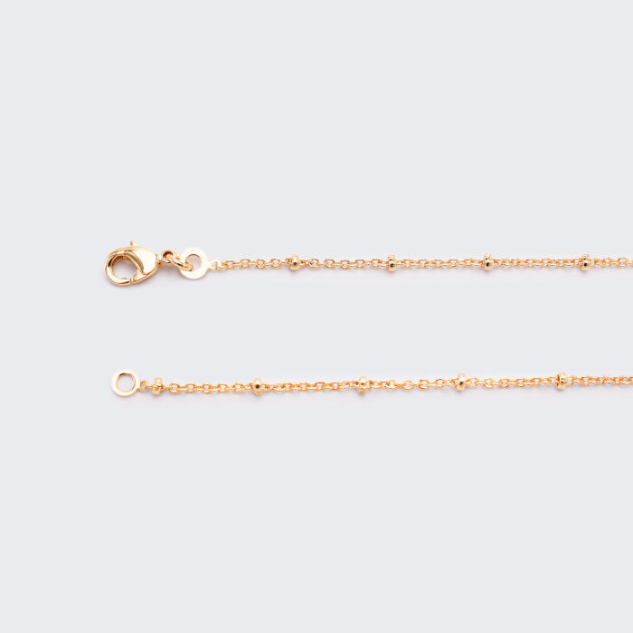 Rose gold plated link chain