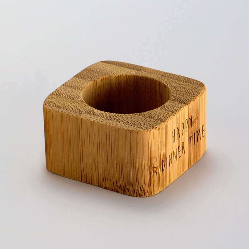Engraved wooden napkin ring 45x45x25mm - Our little imperfections