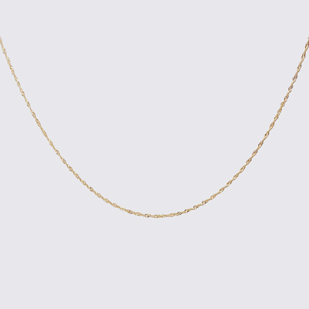 Gold plated Singapour link chain