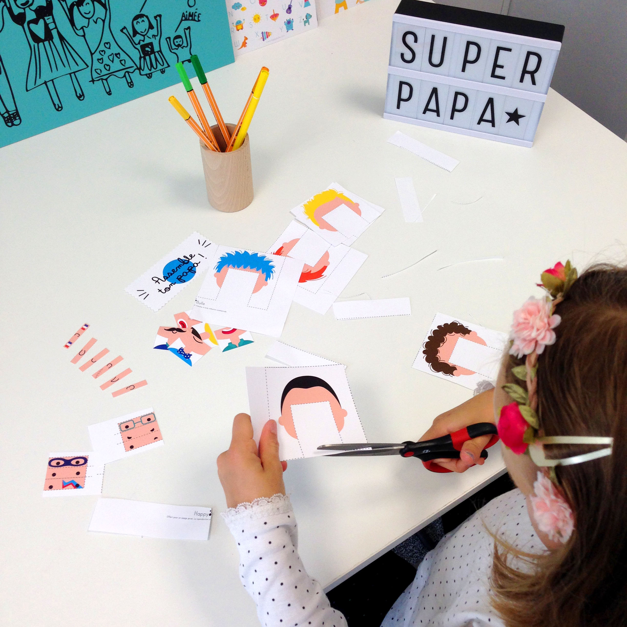 DIY à imprimer gratuit : Assemble ton Papa