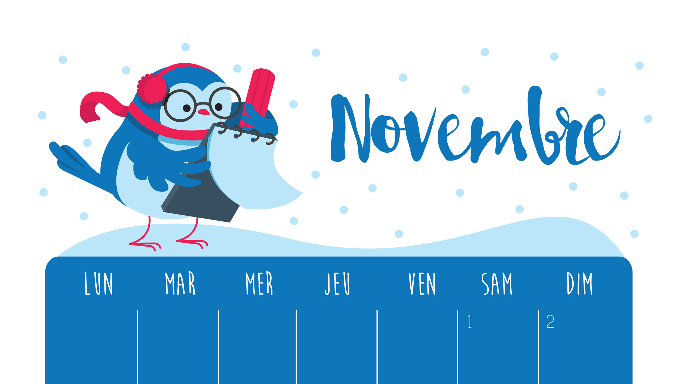 Le calendrier de novembre à télécharger