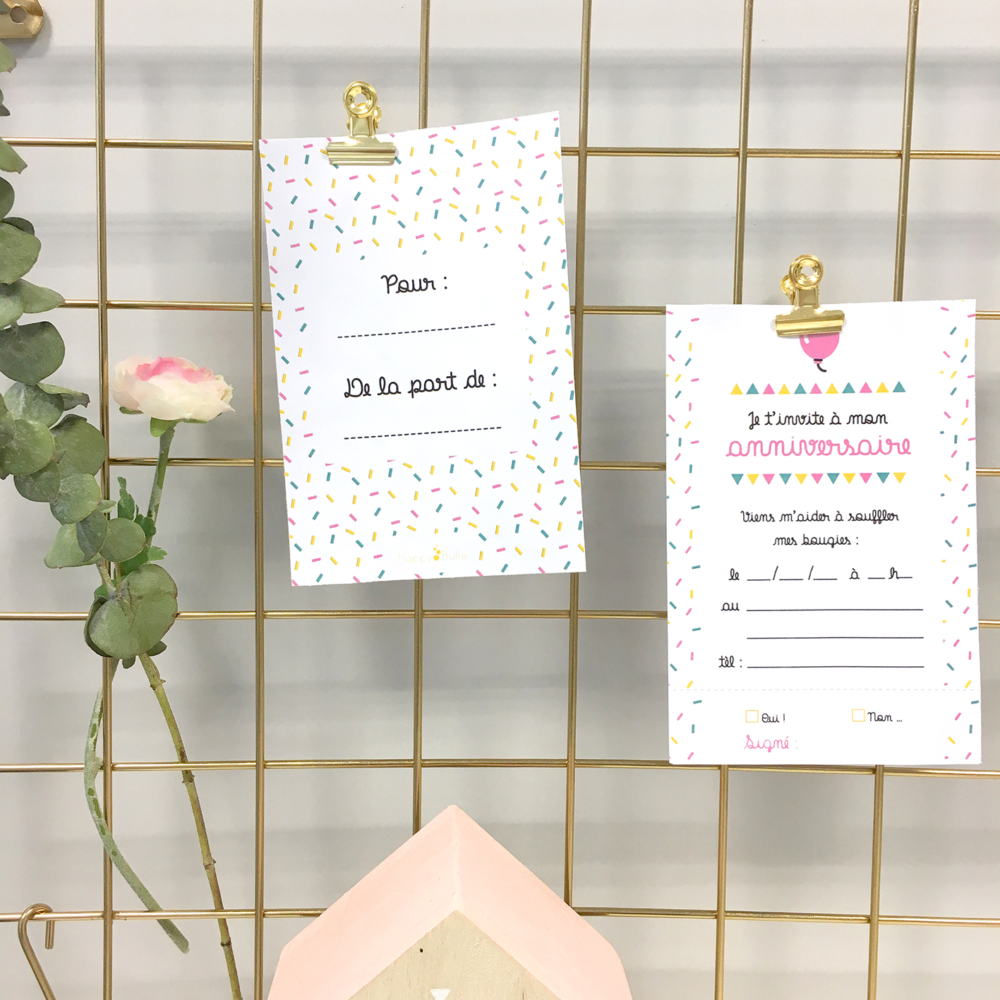 Tuto : invitations pour un anniversaire d'enfant