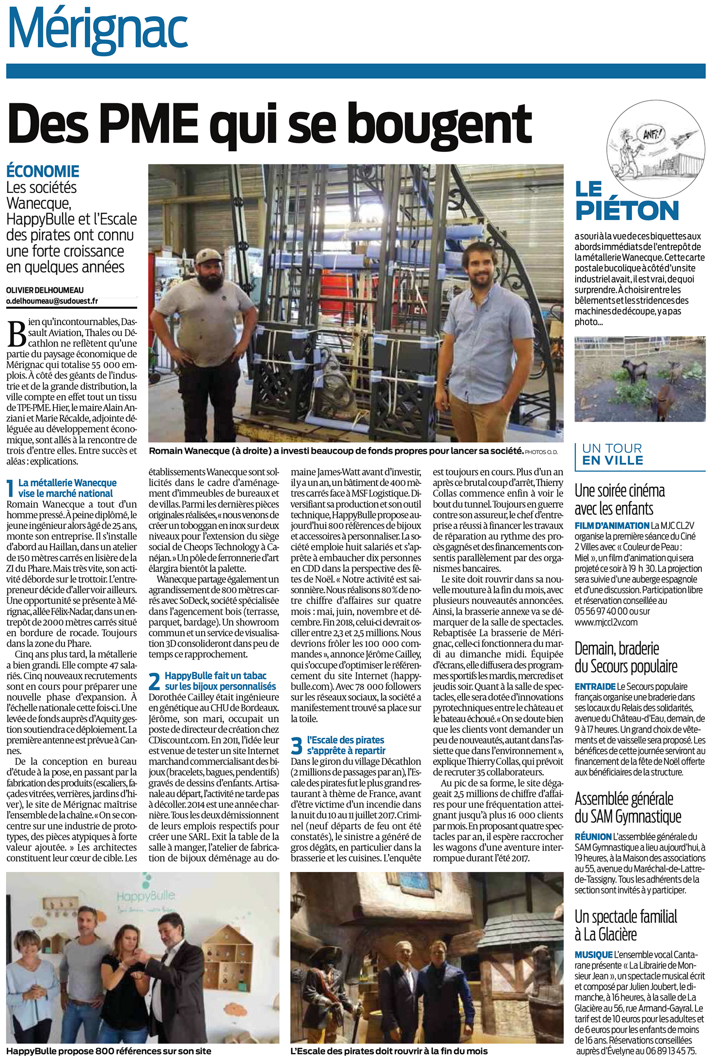 Sud Ouest - Des PME qui se bougent