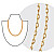 Regular gold plated chain - 4 cm