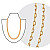 Regular gold plated chain - 70 cm