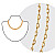 Regular gold plated chain - 40 cm