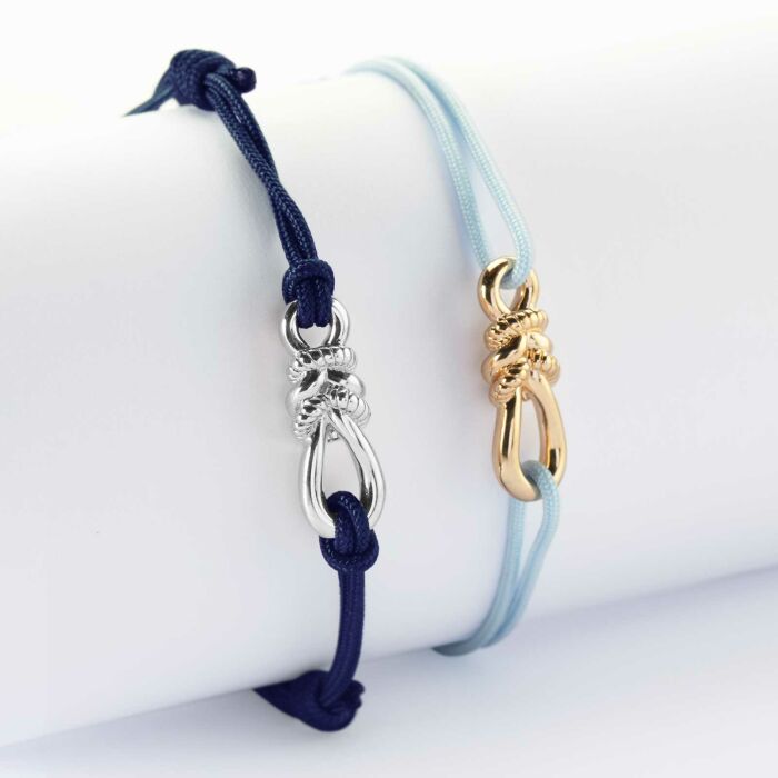 Duo de bracelets homme argent femme  plaqué or "Le lien" - HappyBulle x Lilylovesfashion