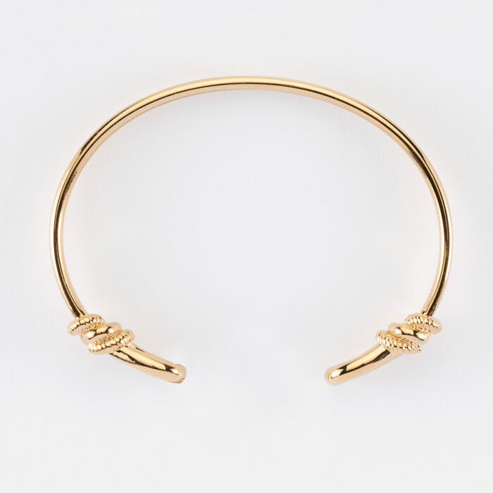 Bracelet jonc "Le lien" plaqué or - HappyBulle x Lilylovesfashion