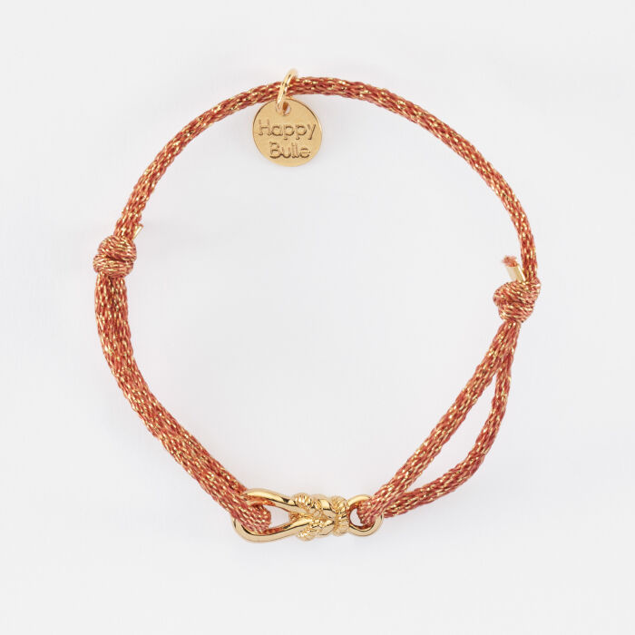 Bracelet enfant cordon pailleté "Le lien" plaqué or - HappyBulle x Lilylovesfashion