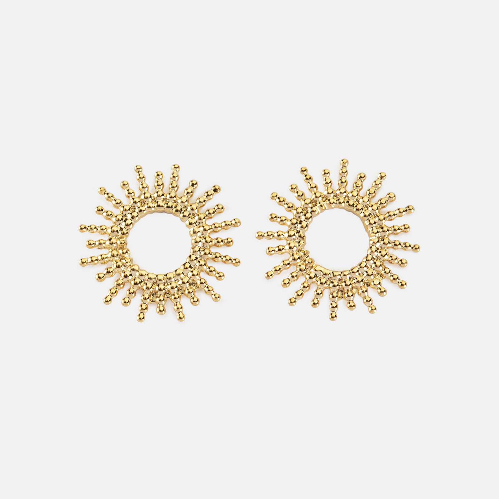 Dervivea Boucles D'oreilles Punk Soleil Exagéré Boucles D'oreilles