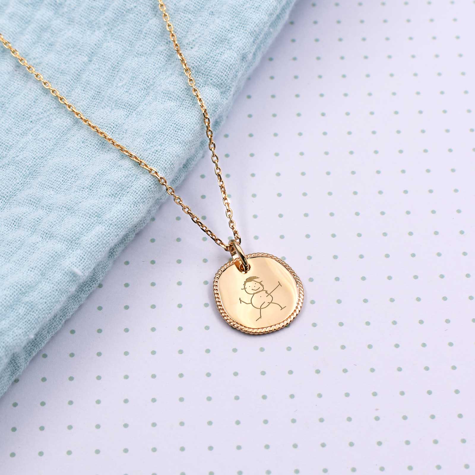 Pendentif Fantaisie Vintage Signé - Style Rétro à Déchiffrer - Occasion En Bon état