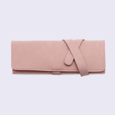 Trousse à bijoux suédine 18x38 cm