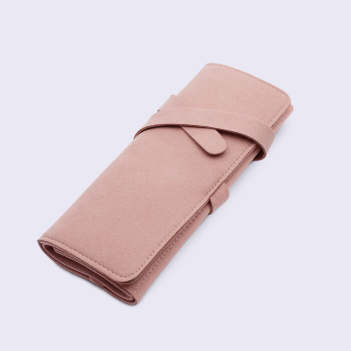 Trousse à bijoux suédine 18x38 cm