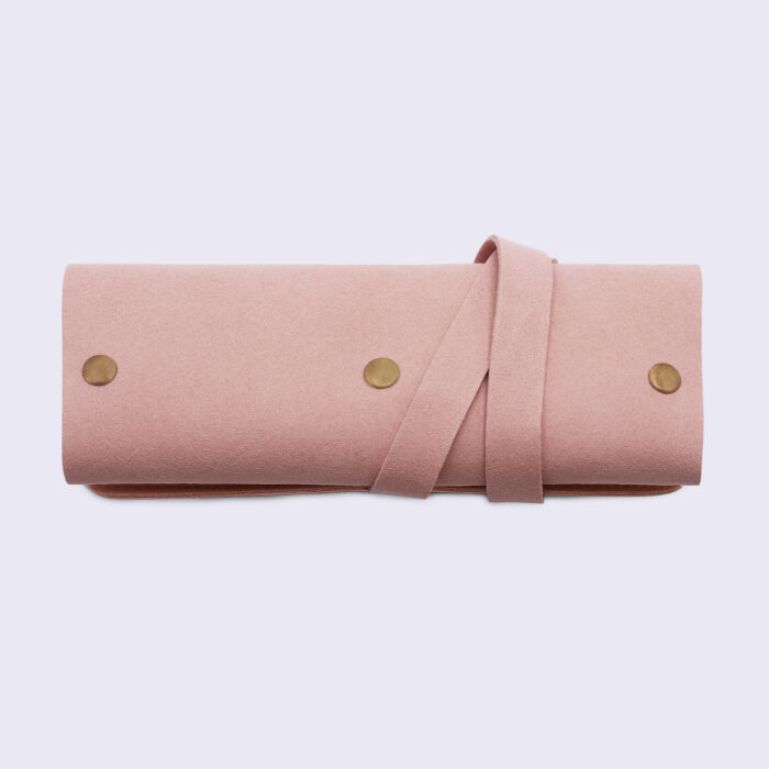 Trousse à bijoux suédine 18x38 cm