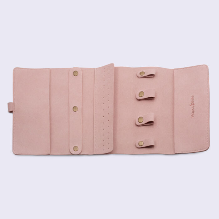 Trousse à bijoux suédine 18x38 cm