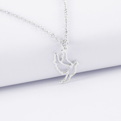 Pendentif enfant colombe argent 18 mm