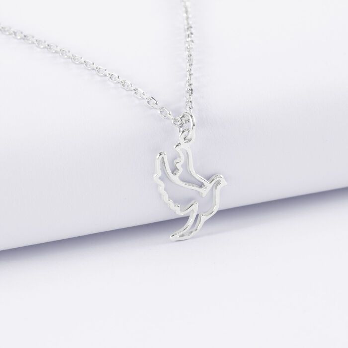 Pendentif enfant colombe argent 18 mm
