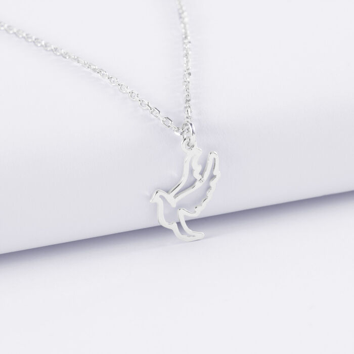 Pendentif enfant colombe argent 18 mm