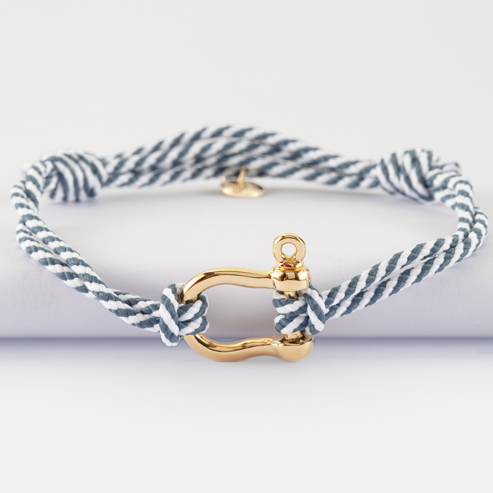 Bracelet Homme En Acier Tressé S'Agapo Jersey - Modèle Ripple SRP32 - Longueur Réglable 19,5-22 Cm