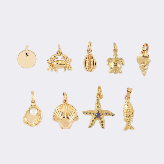 Breloques summer et médaille 10mm