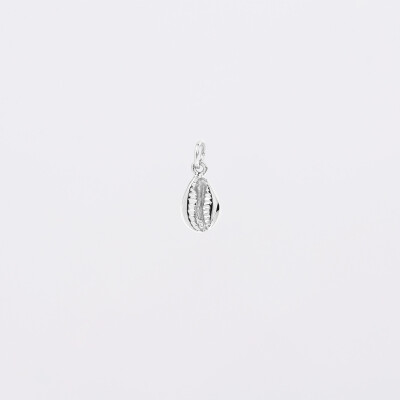Breloque coquillage cauri argent 10 mm