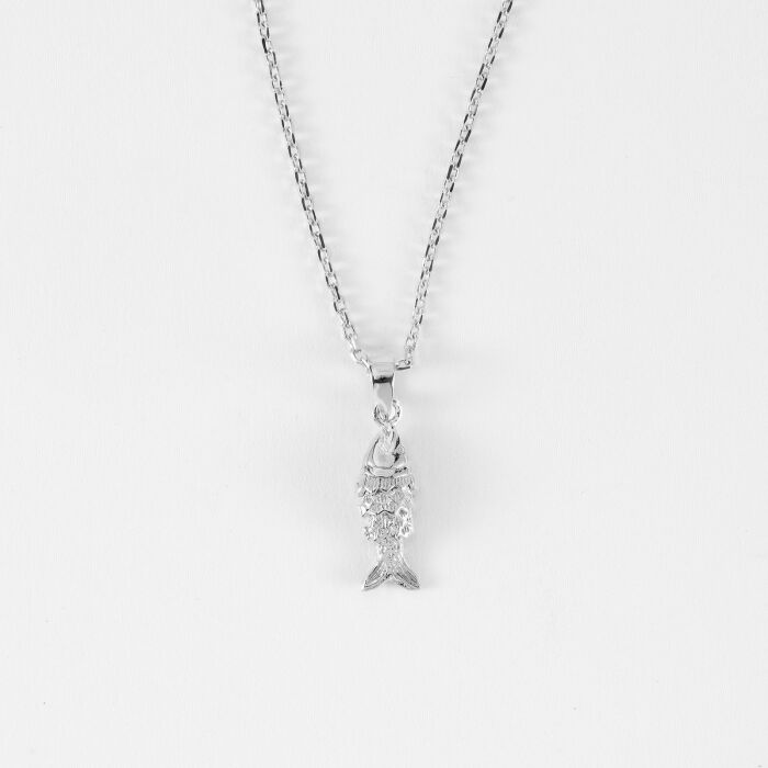 Pendentif poisson articulé argent 15 mm