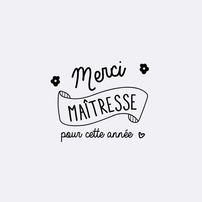 Boîte à bijoux personnalisée rectangle 8x4x4 cm verre gravé - Edition spéciale "Merci maîtresse" - illustration merci maîtresse