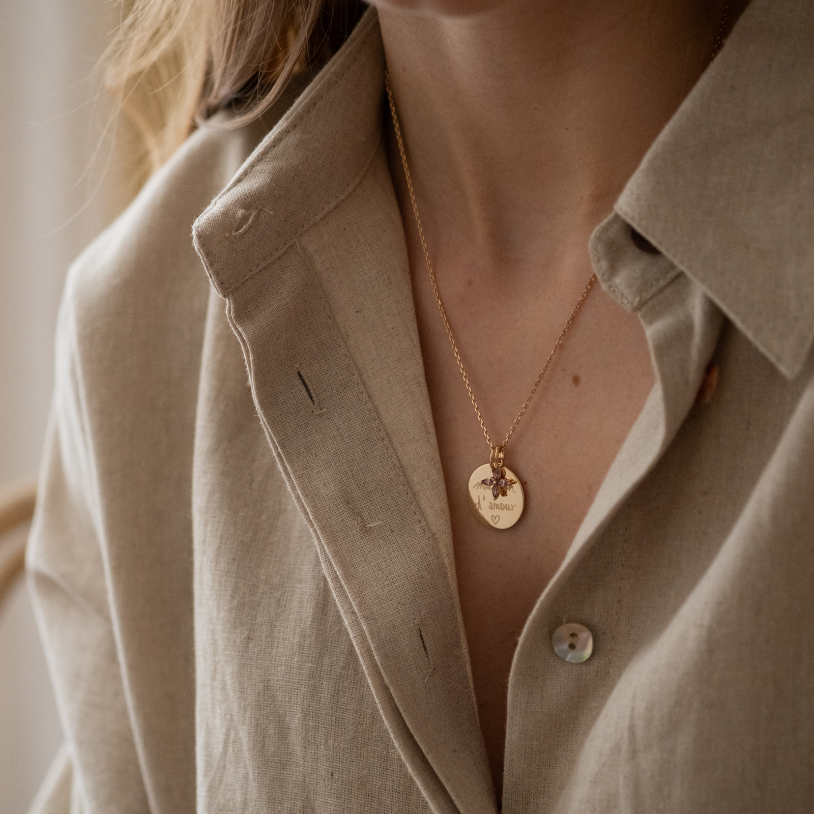 TALISMAN JEWELLERY Pendentif En Plaqué Or 3 Microns 18 Carats Et