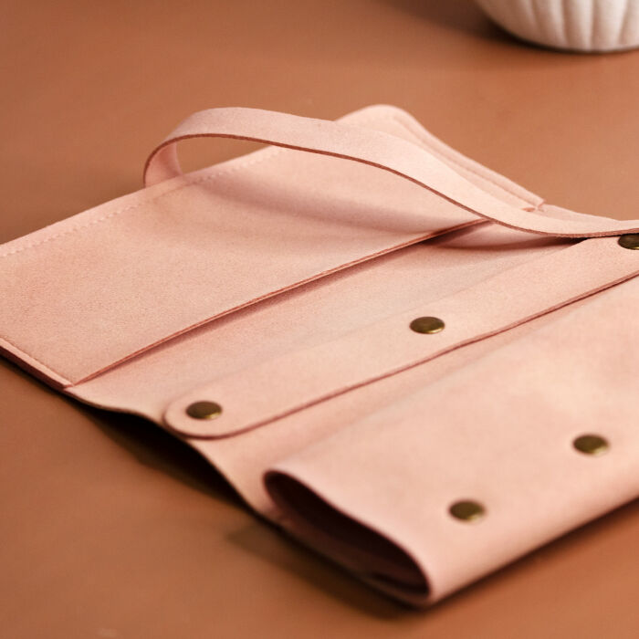 Portagioie pelle scamosciata 18x38 cm