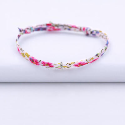 Bracelet enfant Liberty personnalisé collection Chapitre argent - à composer - 1 charm zircon