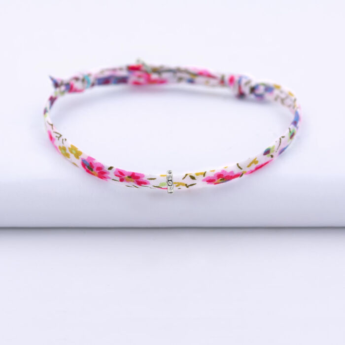 Bracelet enfant Liberty personnalisé collection Chapitre argent - à composer - 1 charm zircon