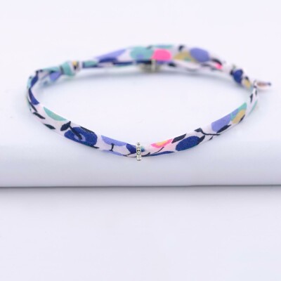 Bracelet Liberty personnalisé collection Chapitre argent - à composer - 1 charm zircon