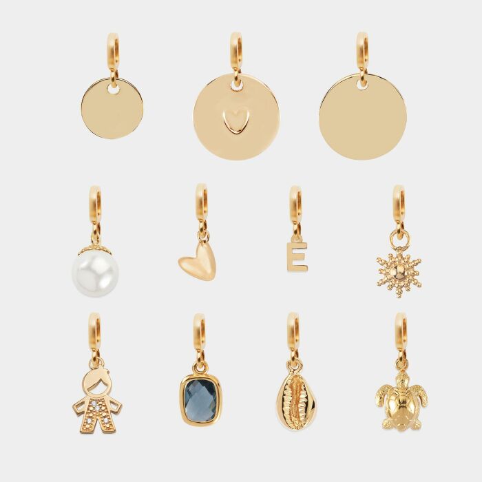 Personalised Gold-Plated Chapter Collection Clasp Necklace 11x19 mm- Create your own