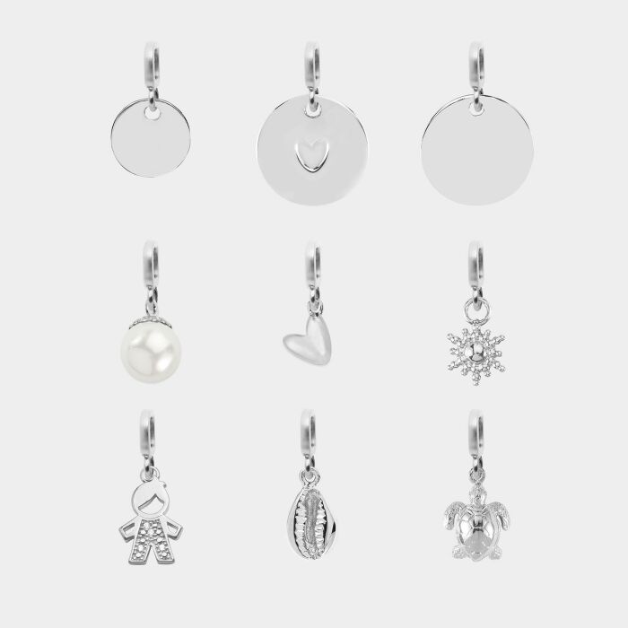 Personalised Silver Glitter Cord Chapter Collection Clasp Bracelet 11x19 mm- Create your own