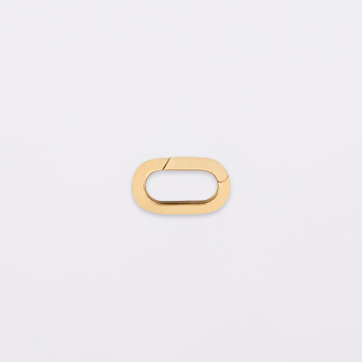 Pendentif personnalisé collection Chapitre mousqueton 11x19 mm plaqué or - à composer - mousqueton