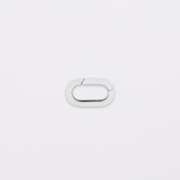 Pendentif personnalisé collection Chapitre mousqueton 11x19 mm argent - à composer