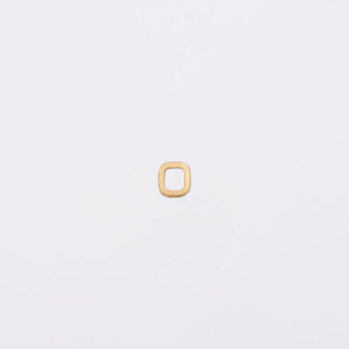 Mini-charm anneau zircon collection Chapitre plaqué or - profil