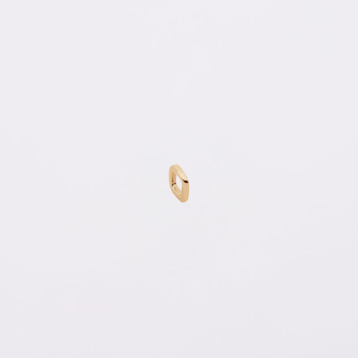 Mini-charm anneau simple collection Chapitre plaqué or - biais