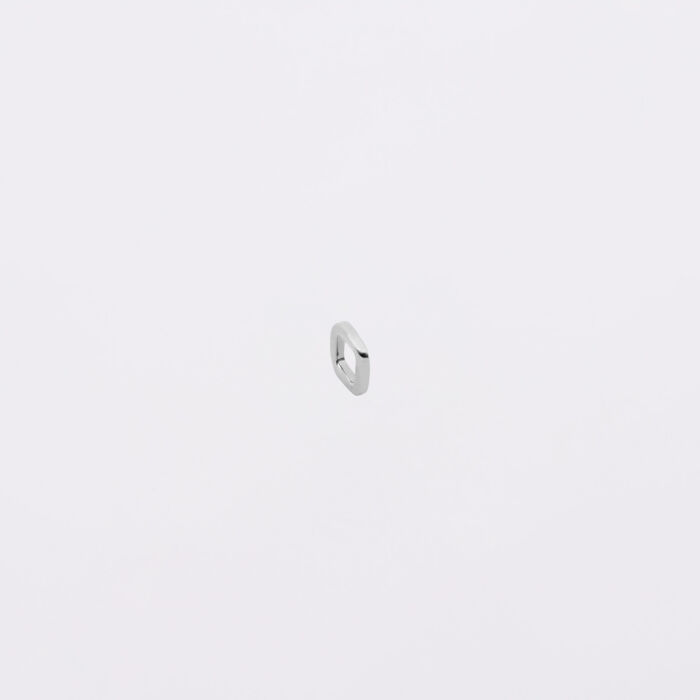 Mini-charm anneau simple collection Chapitre argent - biais