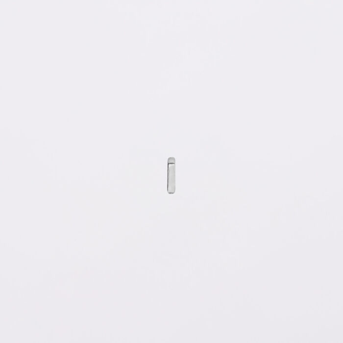 Mini-charm anneau simple collection Chapitre argent - face