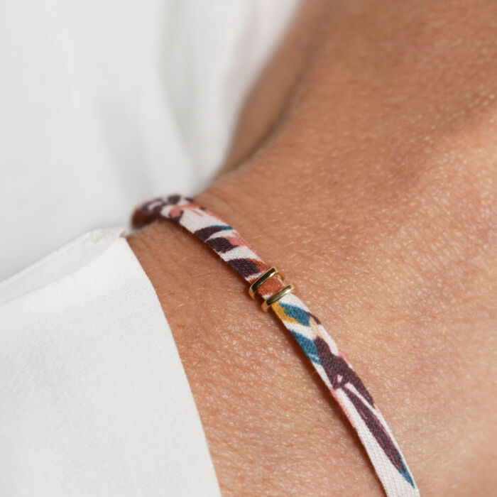 Personalised Liberty Cord Gold-Plated Chapter Collection Bracelet- Create your own