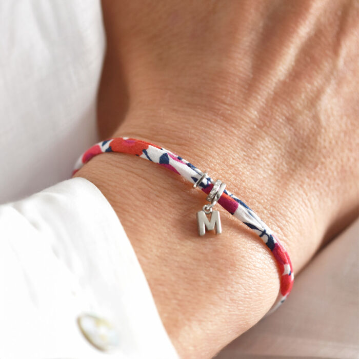 Personalised Liberty Cord Silver Chapter Collection Bracelet- Create your own